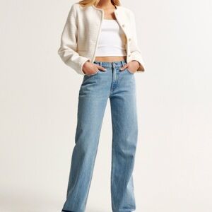 A&F low rise baggy jean